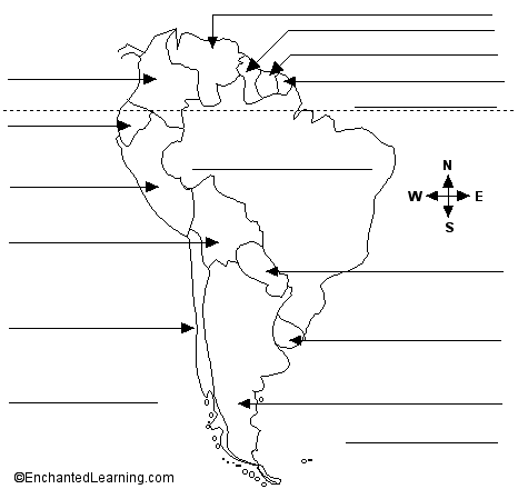 South American countries to label
